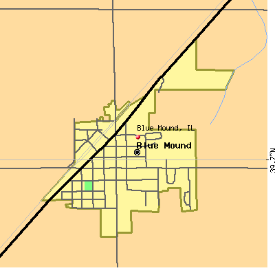 Blue Mound map