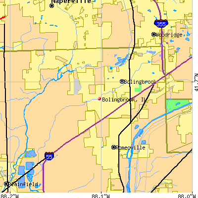 Bolingbrook map