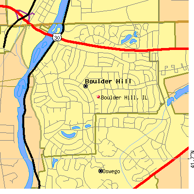 Boulder Hill map