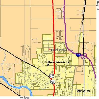 Bourbonnais map