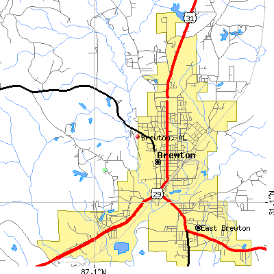 Brewton map
