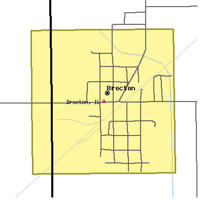 Brocton map