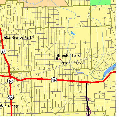 Brookfield map