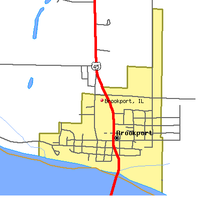 Brookport map