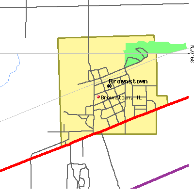 Brownstown map