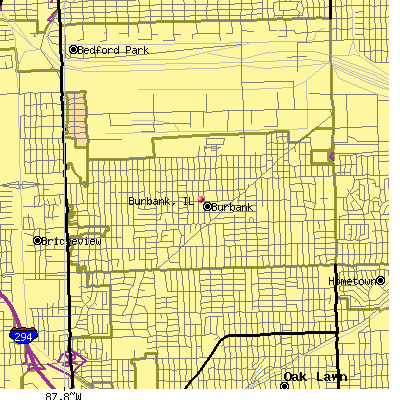 Burbank map
