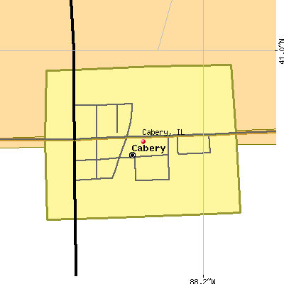 Cabery map