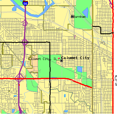 Calumet City map