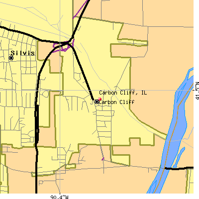 Carbon Cliff map