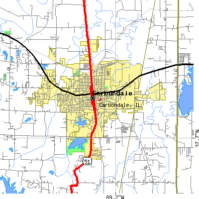 Carbondale map
