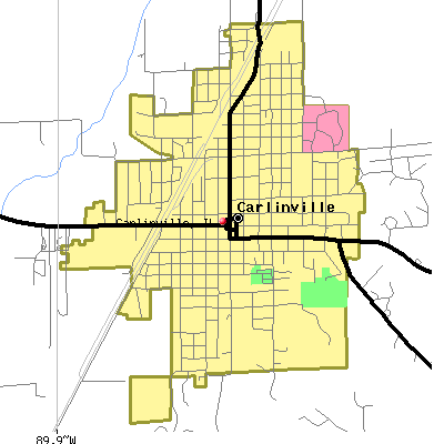 Carlinville map