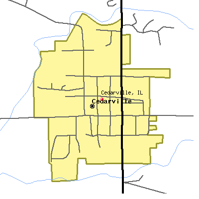 Cedarville map