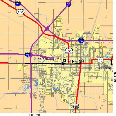 Champaign map