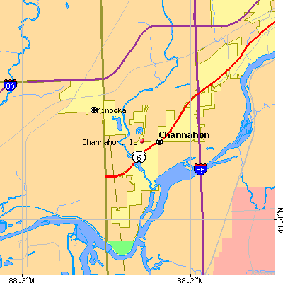 Channahon map