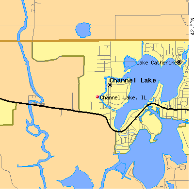 Channel Lake map