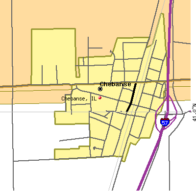 Chebanse map