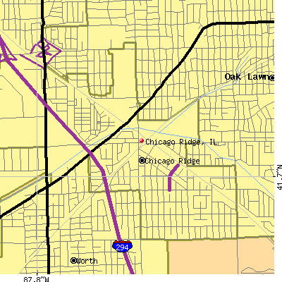Chicago Ridge map