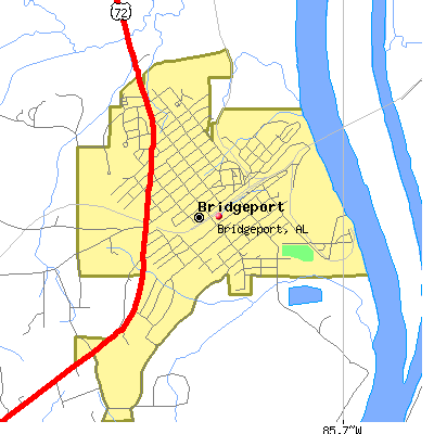 Bridgeport map