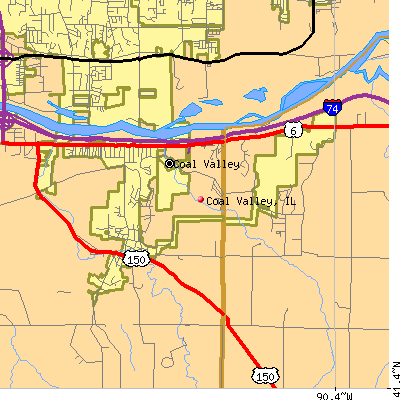 Coal Valley map