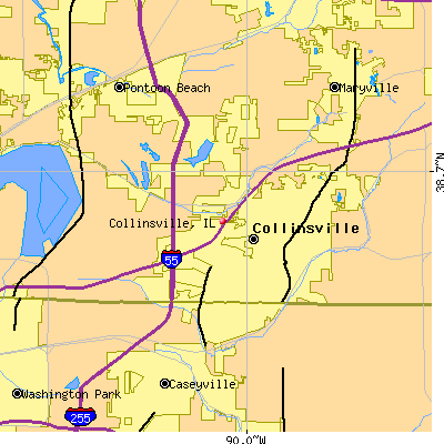 Collinsville map