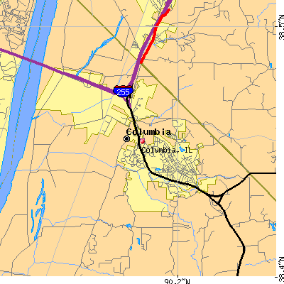 Columbia map