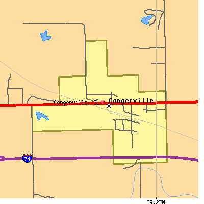 Congerville map