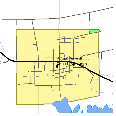 Creal Springs map