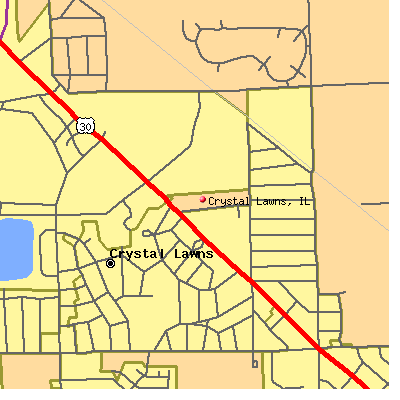 Crystal Lawns map