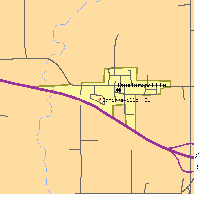 Damiansville map