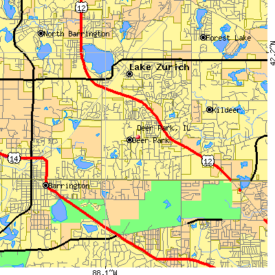Deer Park map