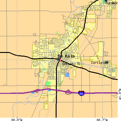 DeKalb map