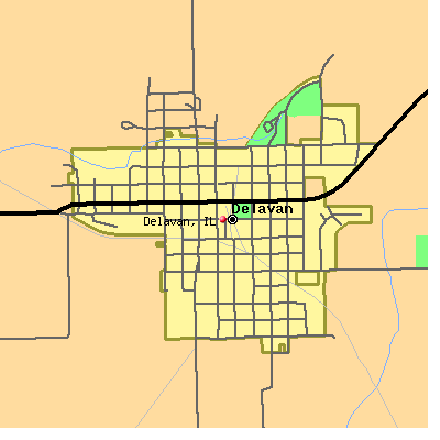 Delavan map
