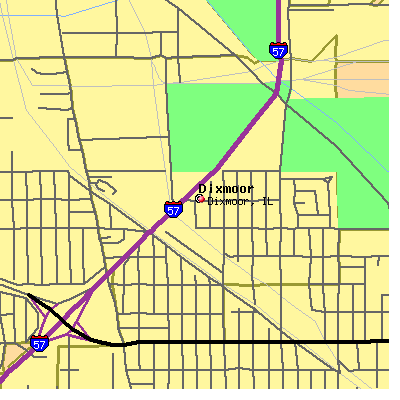 Dixmoor map