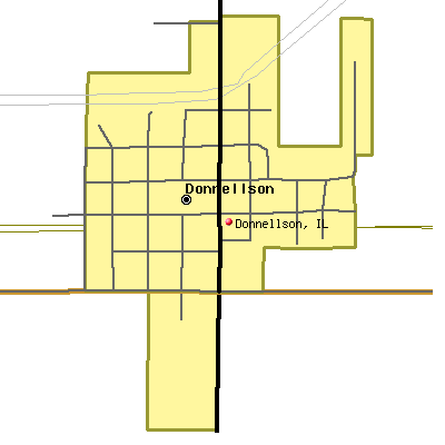 Donnellson map