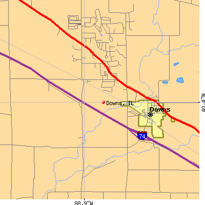 Downs map