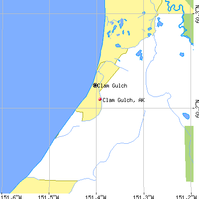 Clam Gulch map