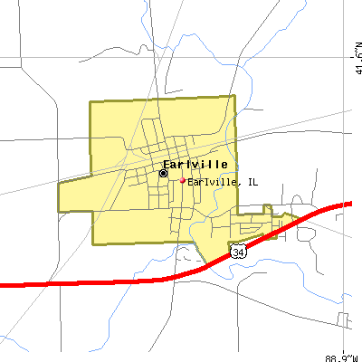 Earlville map