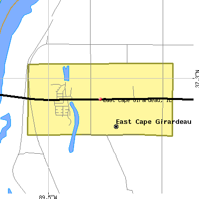 East Cape Girardeau map
