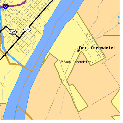 East Carondelet map