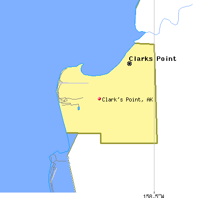 Clark's Point map