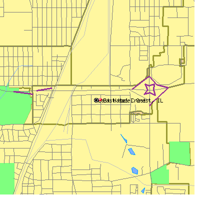 East Hazel Crest map