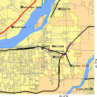 East Moline map