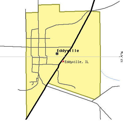 Eddyville map