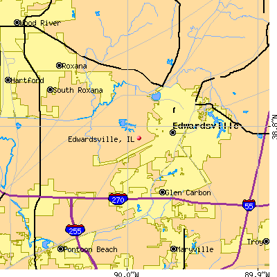 Edwardsville map