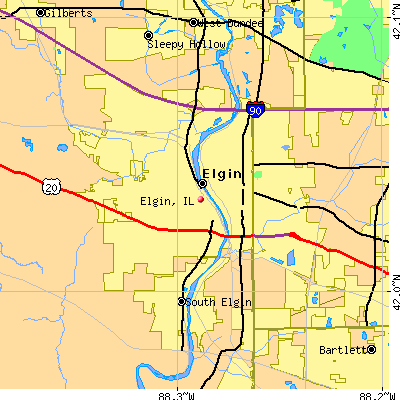 Elgin map