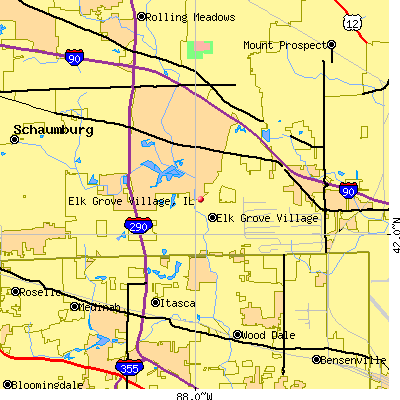 Elk Grove Village map