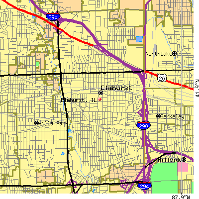 Elmhurst map