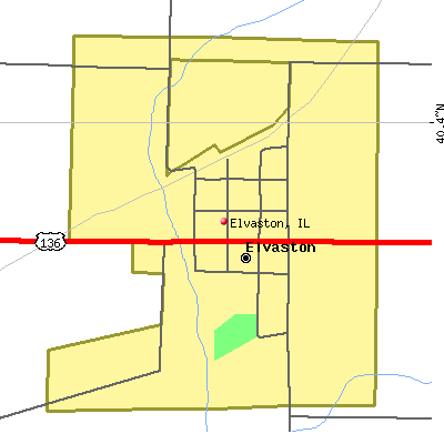 Elvaston map