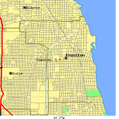 Evanston map