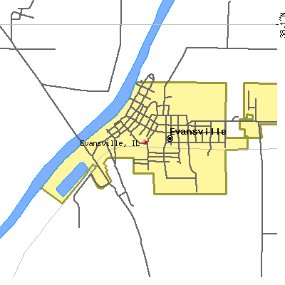 Evansville map